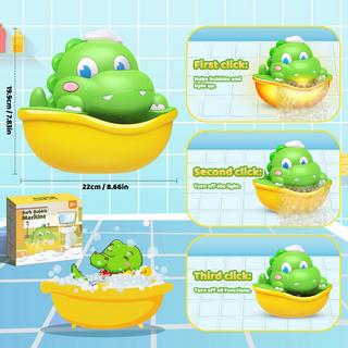 Activity-board  Badewannenspielzeug Schaumstoffmaschine Badewanne Leuchtendes Dinosaurier-Badespielzeug 