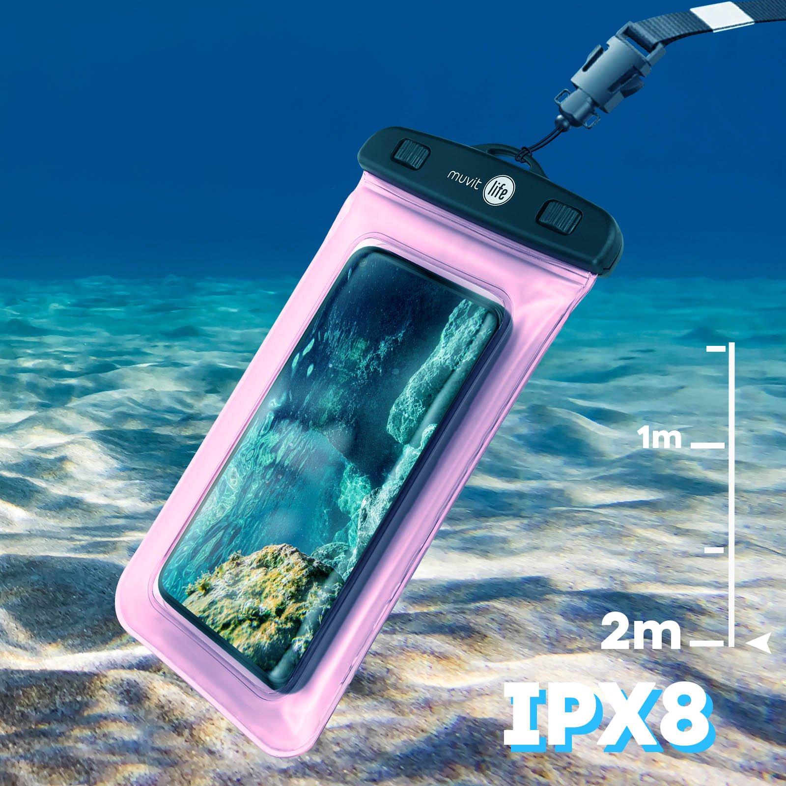 Muvit  Pochette waterproof telefono Muvit rosa 