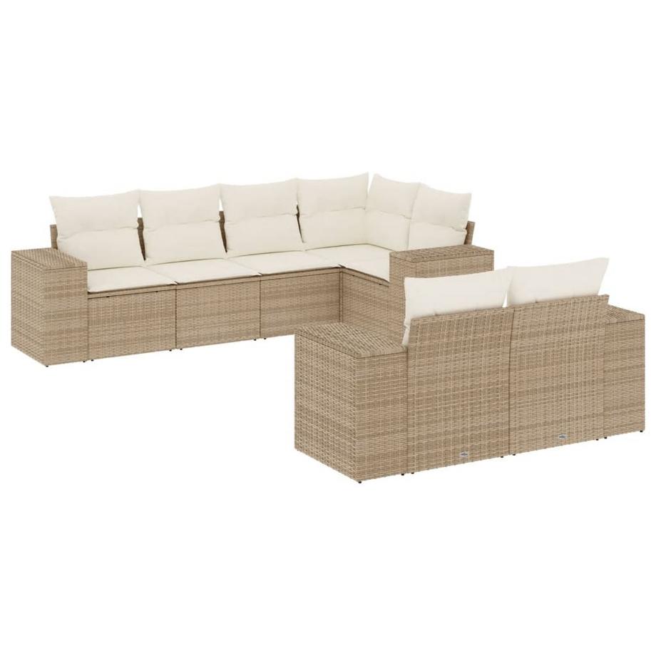 set divano da giardino Polirattan
