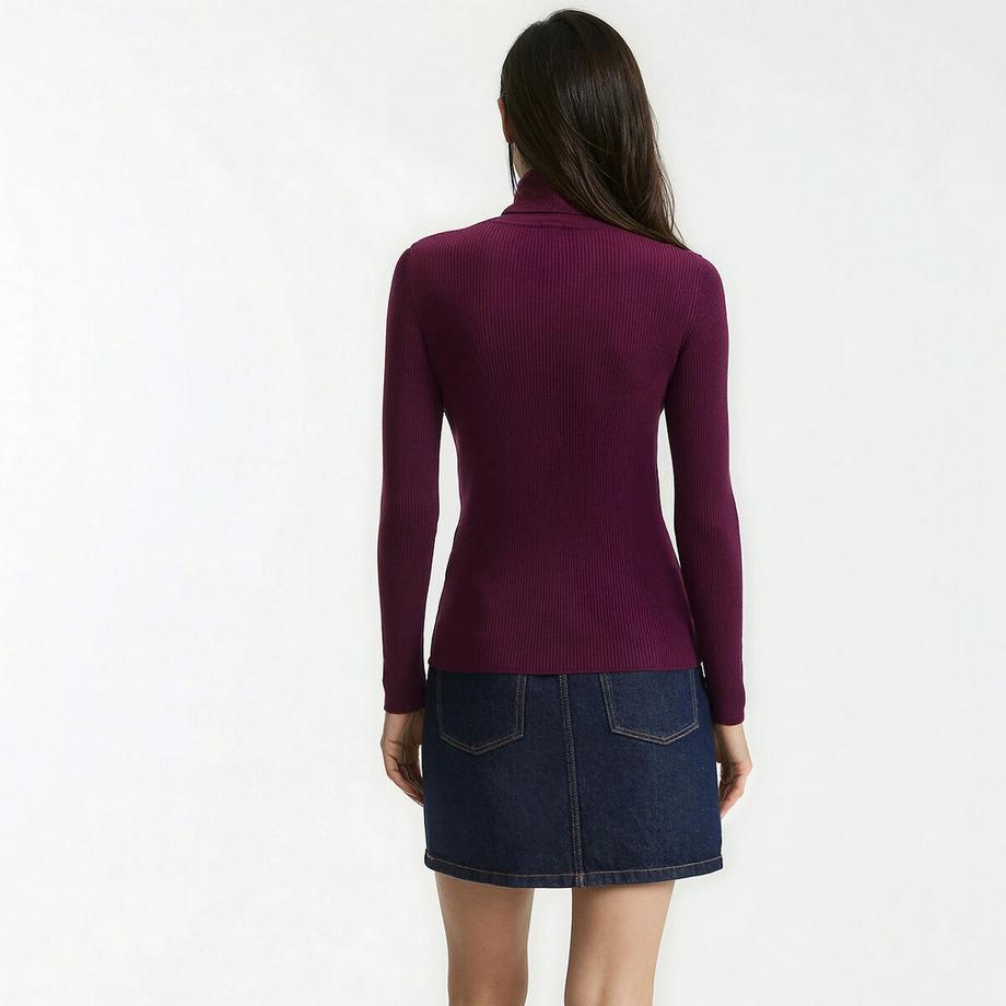 La Redoute Collections Pull col roulé en fine maille  