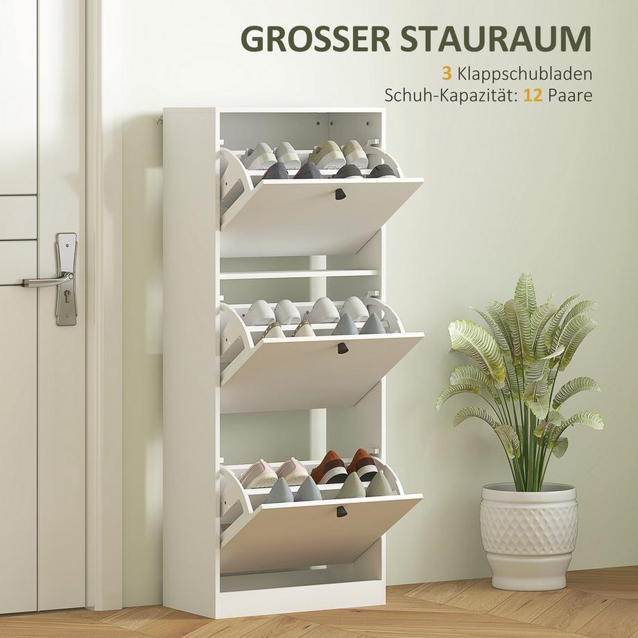 HOMCOM Meuble à chaussures  