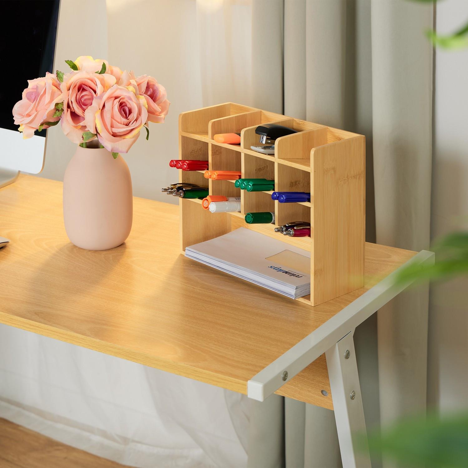 Northio Organizer da scrivania in bambù  