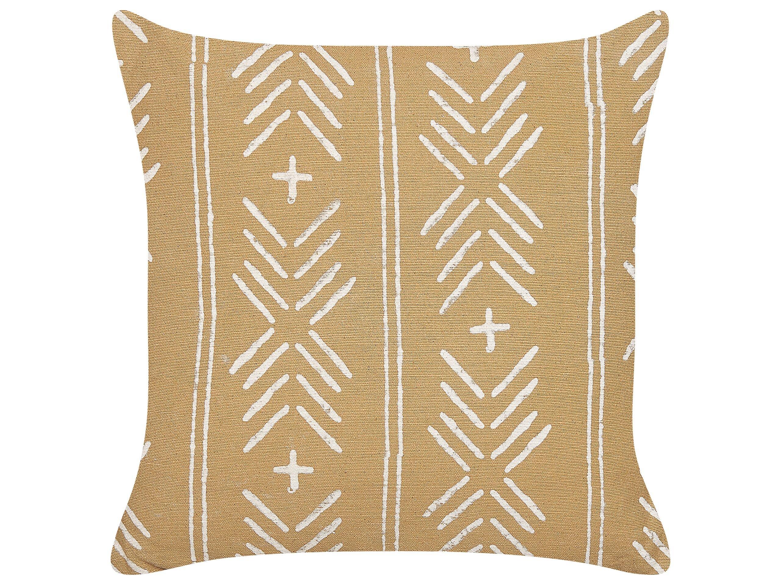 Beliani Coussin en Coton Traditionnel BANYAN  