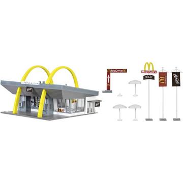 H0 McDonald´s Schnellrestaurant mit McDrive