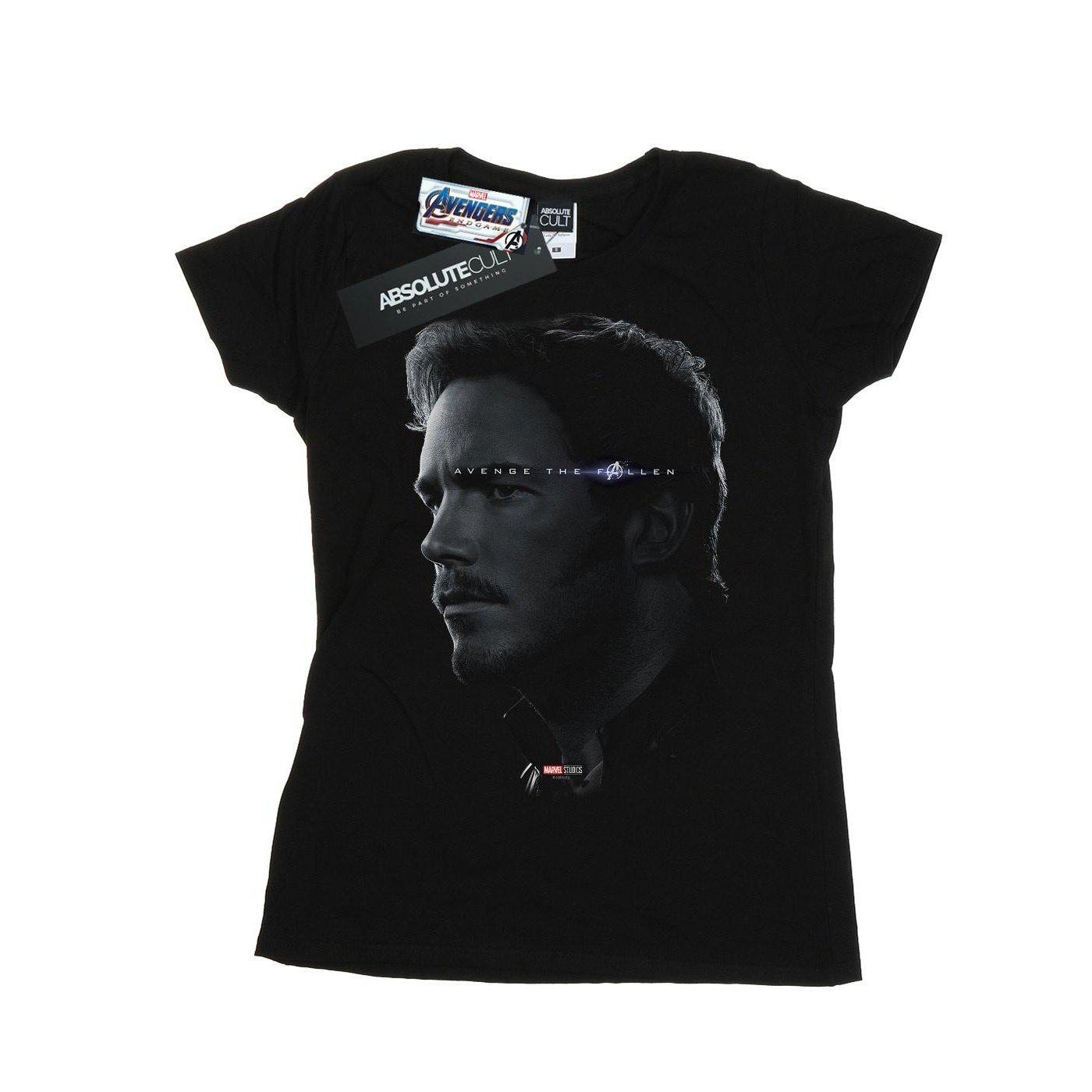 Image of Avengers Endgame Avenge The Fallen Star Lord Tshirt Damen Schwarz XXL