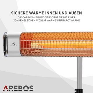 Arebos Chauffage radiant infrarouge Chauffage infrarouge avec télécommande  