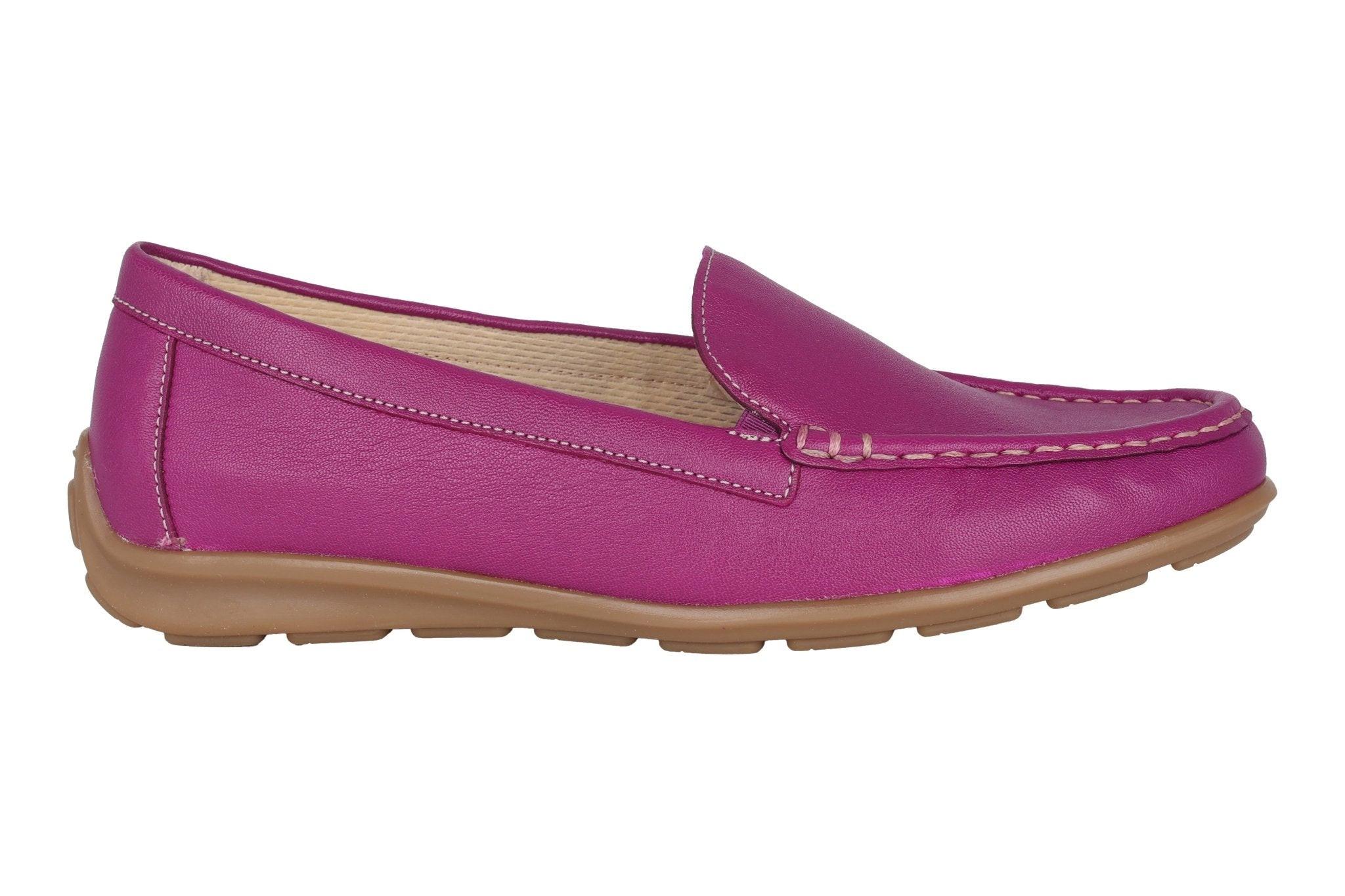 Image of Leder Loafer Damen Violett 37.5