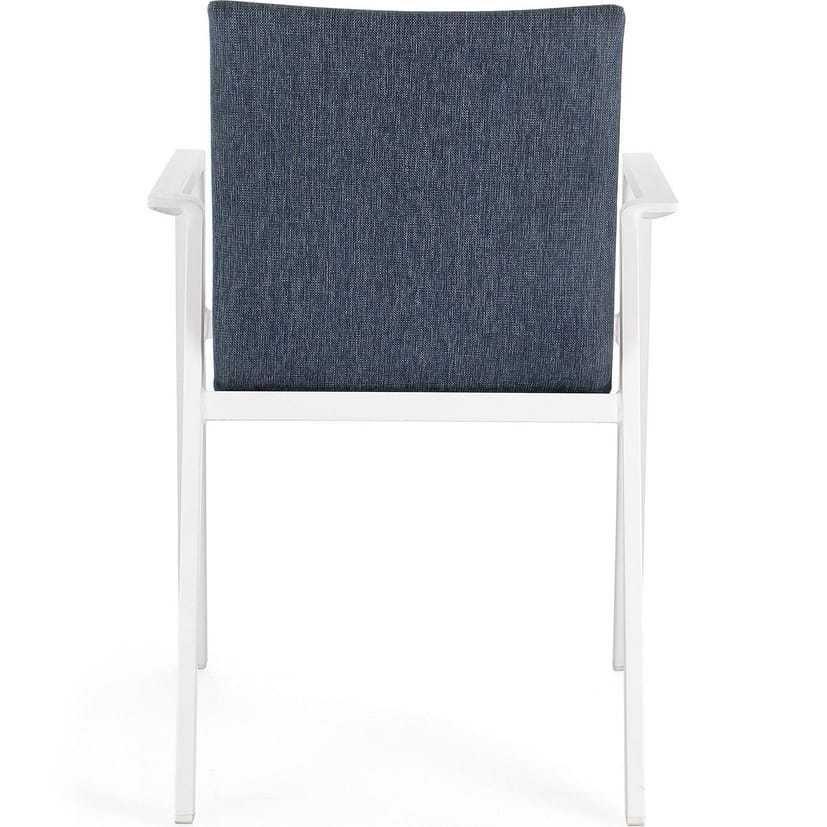 mutoni Fauteuil de jardin Odeon blanc-denim  