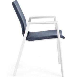 mutoni Fauteuil de jardin Odeon blanc-denim  