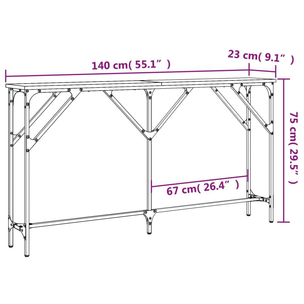 VidaXL Table console bois d'ingénierie  