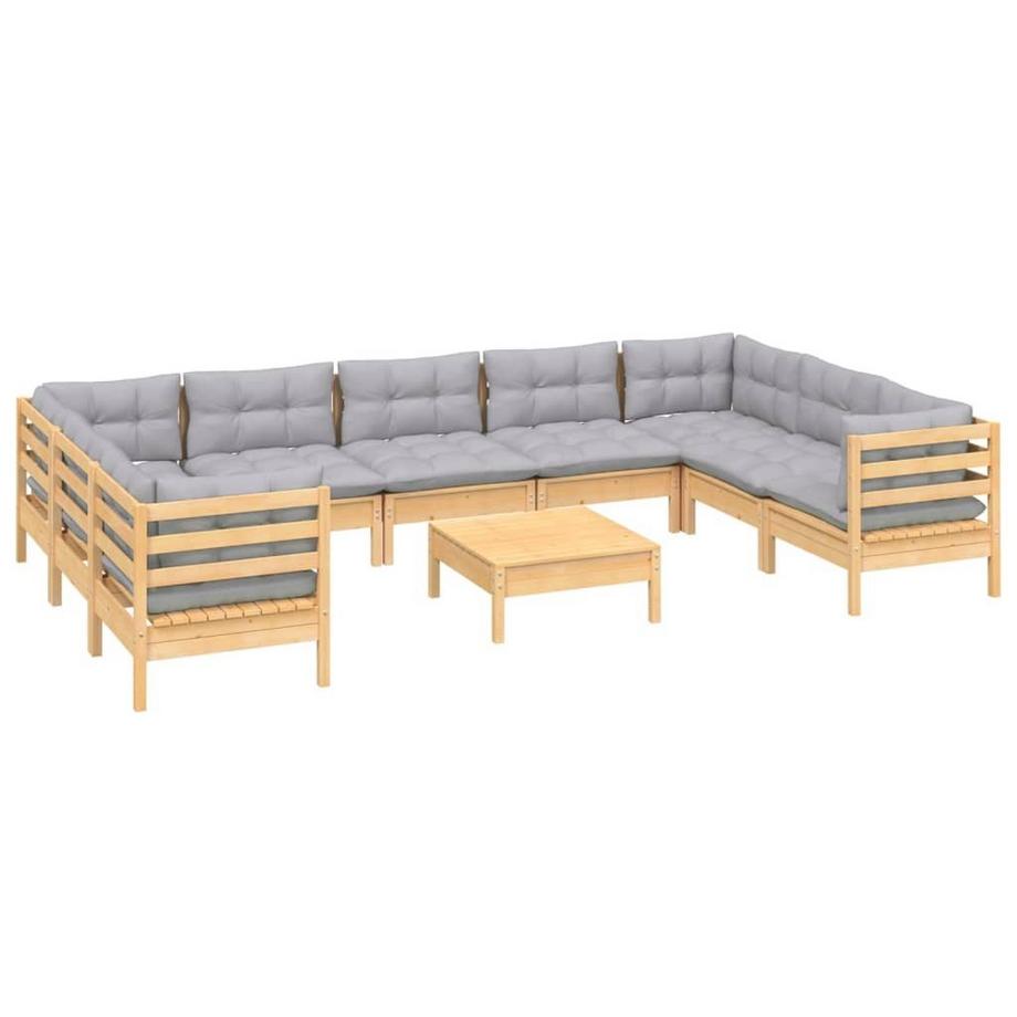 VidaXL set salotto da giardino Legno di pino  