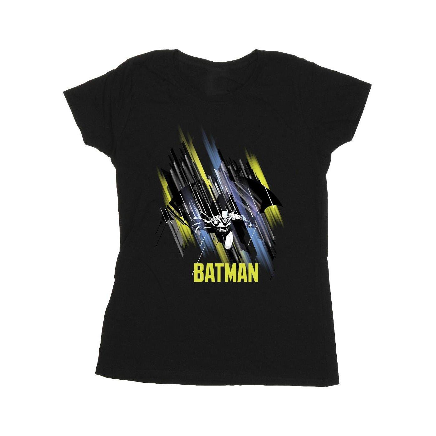Image of Batman Flying Batman Tshirt Damen Schwarz XXL