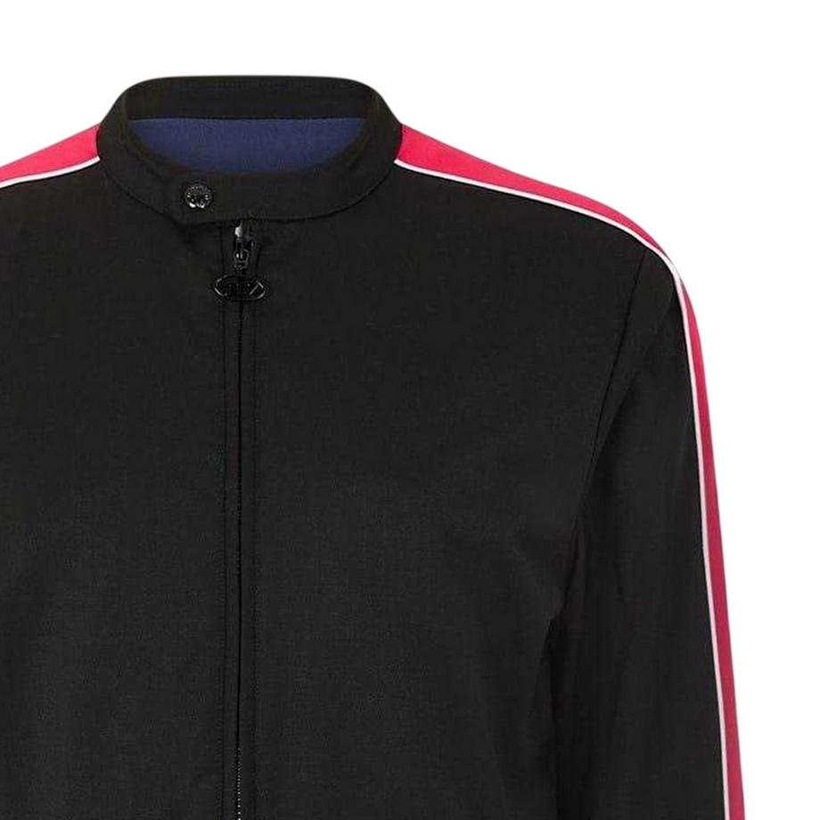 DIESEL Langärmelige Bikerjacke mit Kontrasteinsatz  