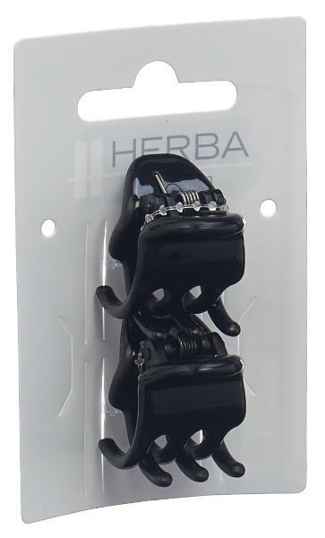 HERBA  Klammer, schwarz, 2 Stk., 2.2 cm 