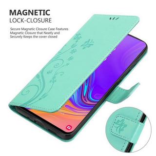 Cadorabo  Hülle für Samsung Galaxy A8s Blumen Design Magnetverschluss 