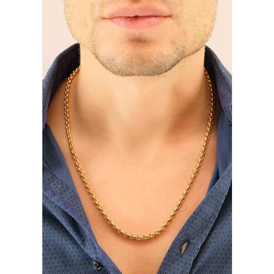 MUAU Schmuck  Collier jaseron or rose 750, 5mm, 50cm 