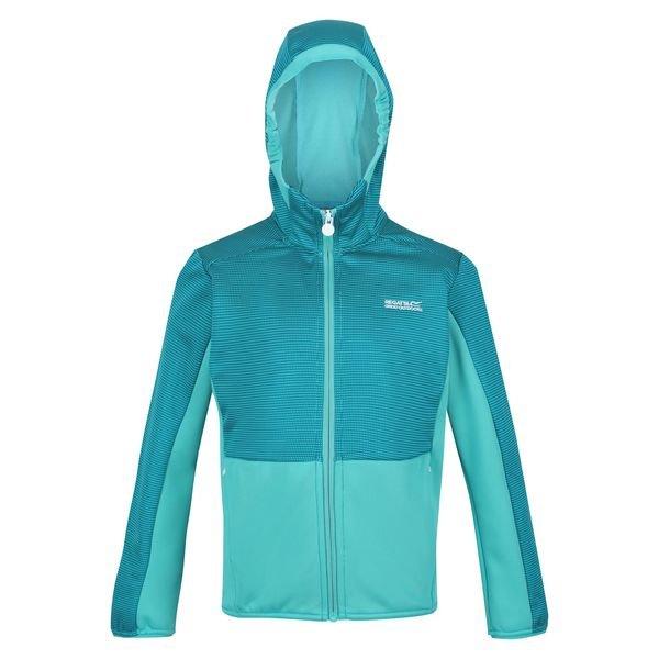 Image of Highton Fleecejacke Durchgehender Reißverschluss Jungen Cyan-Blau 116