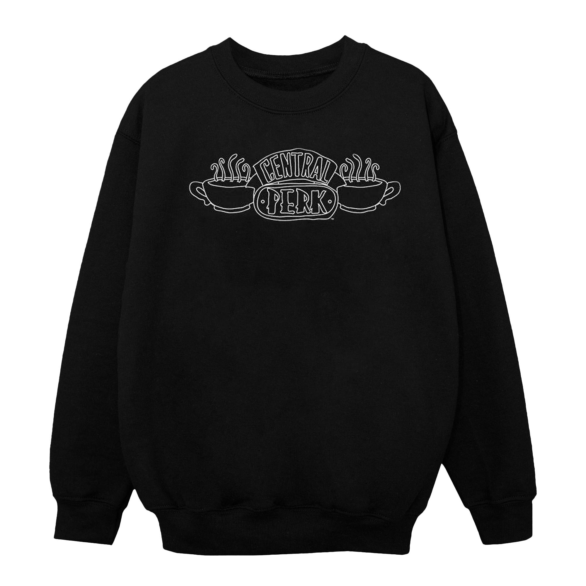 Image of Central Perk Outline Sweatshirt Mädchen Schwarz 128