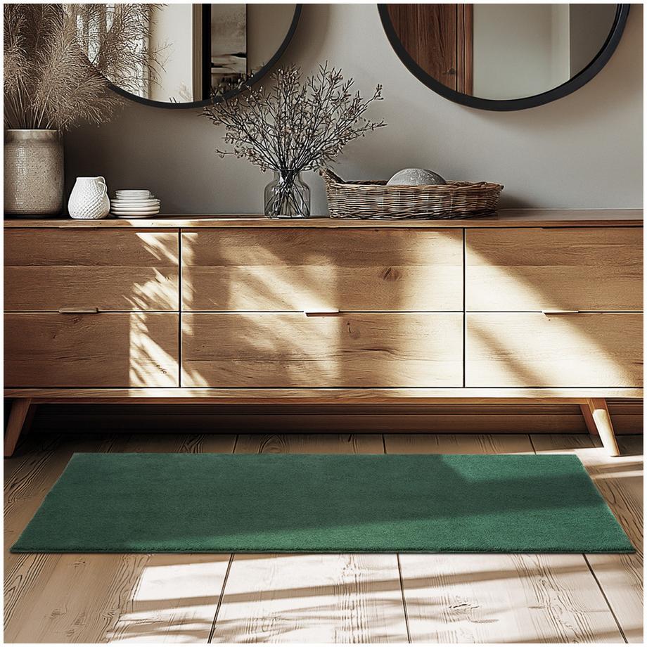 Tectake Tapis à poils ras SOFT ZONE surface douce, poids du velours 1630 g/m²  