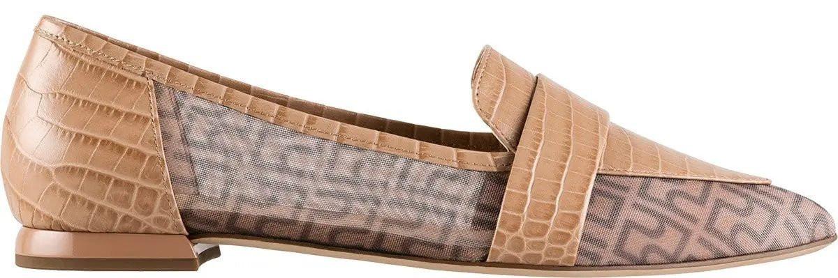 Image of 9-100046-1800 - Leder Loafer Damen Beige 35.5