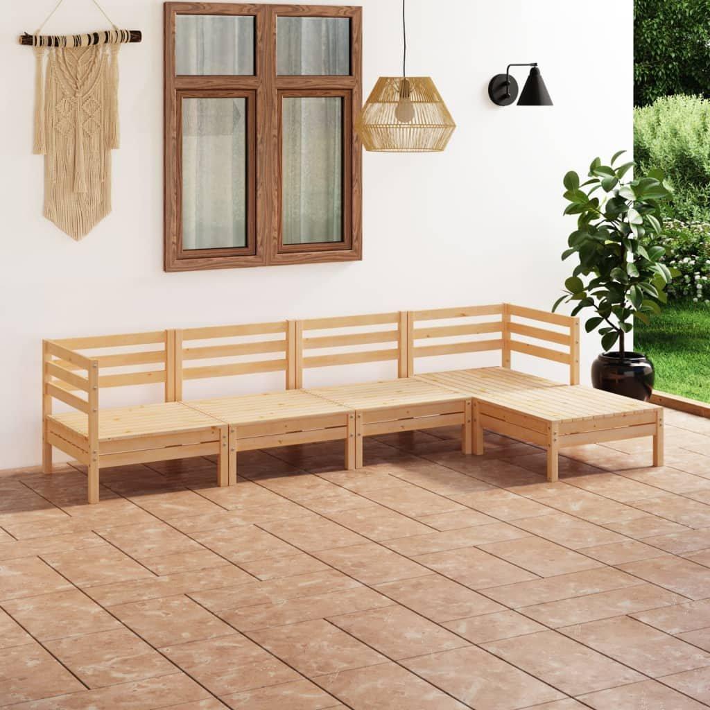 VidaXL Mobilier de jardin bois de pin  