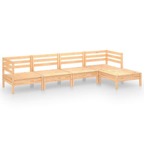 VidaXL Mobilier de jardin bois de pin  