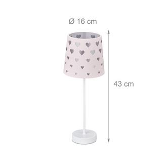 B2X Lampada da notte per bambini con cuori  