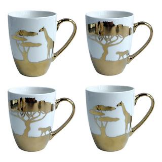 Aulica MUGS SAVANE DORE - LOT DE 4  