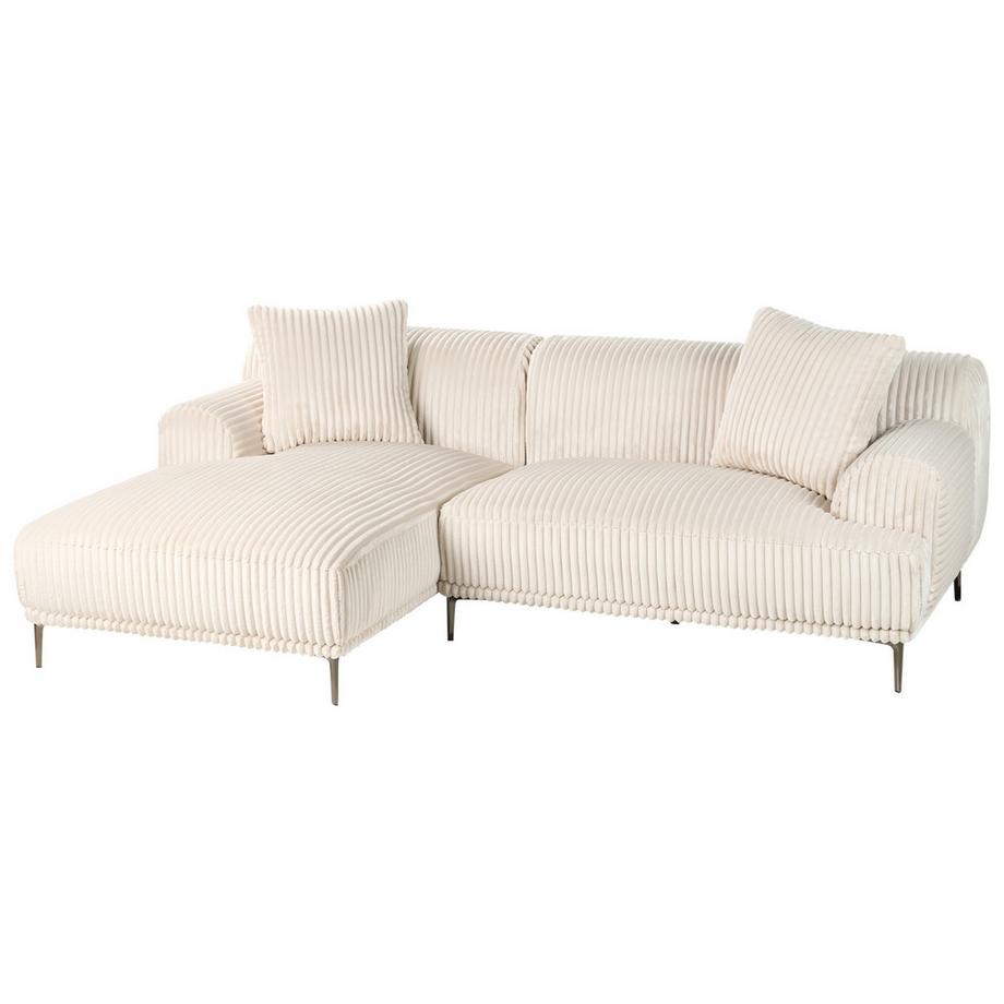 Beliani Ecksofa aus Cord  STENUM  