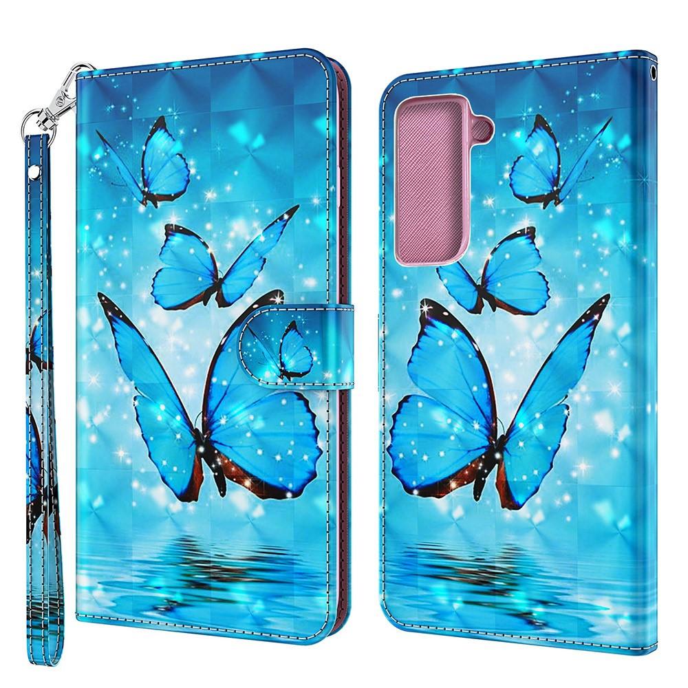 Cover-Discount  Galaxy S21 FE - Etui Glitzer Effekt 