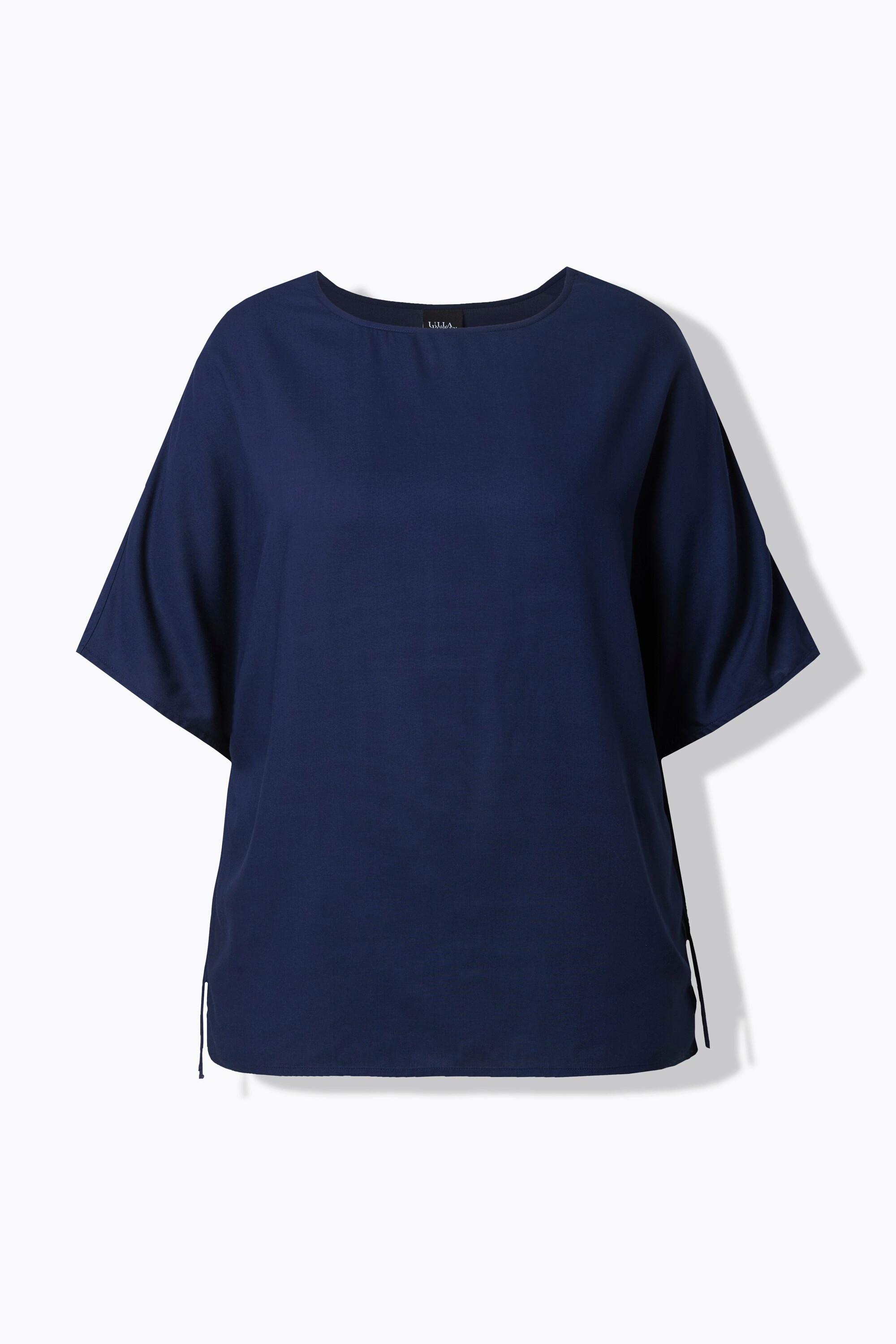 Ulla Popken Blusa Tunica Oversize Scollo a Barca Mezza Manica  