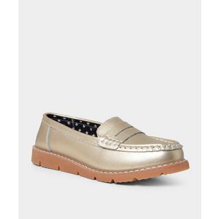 Joe Browns  Metallische Leder Loafers 