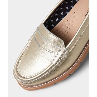 Joe Browns  Metallische Leder Loafers 