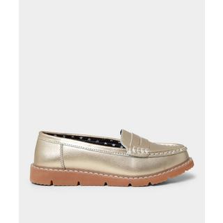 Joe Browns  Metallische Leder Loafers 