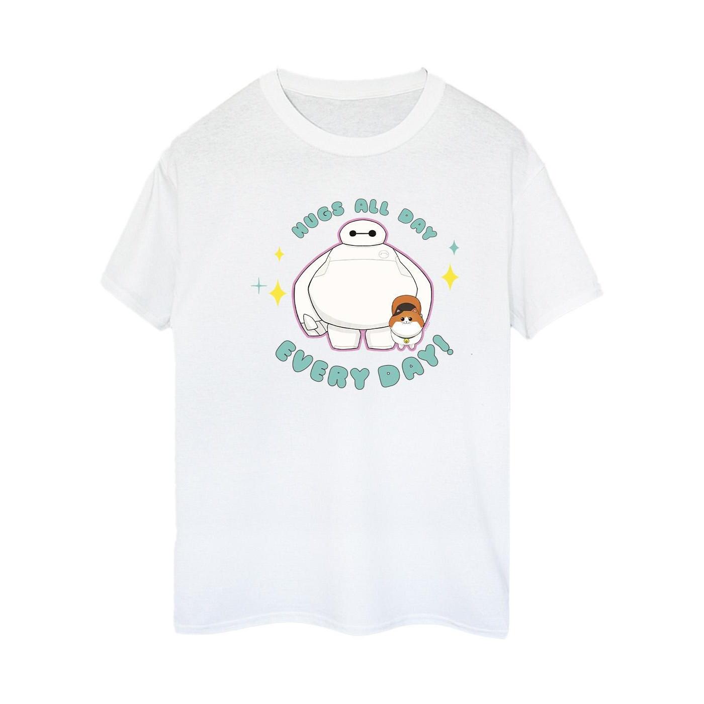 Image of Big Hero 6 Baymax Hugs Everyday Tshirt Damen Weiss 3XL