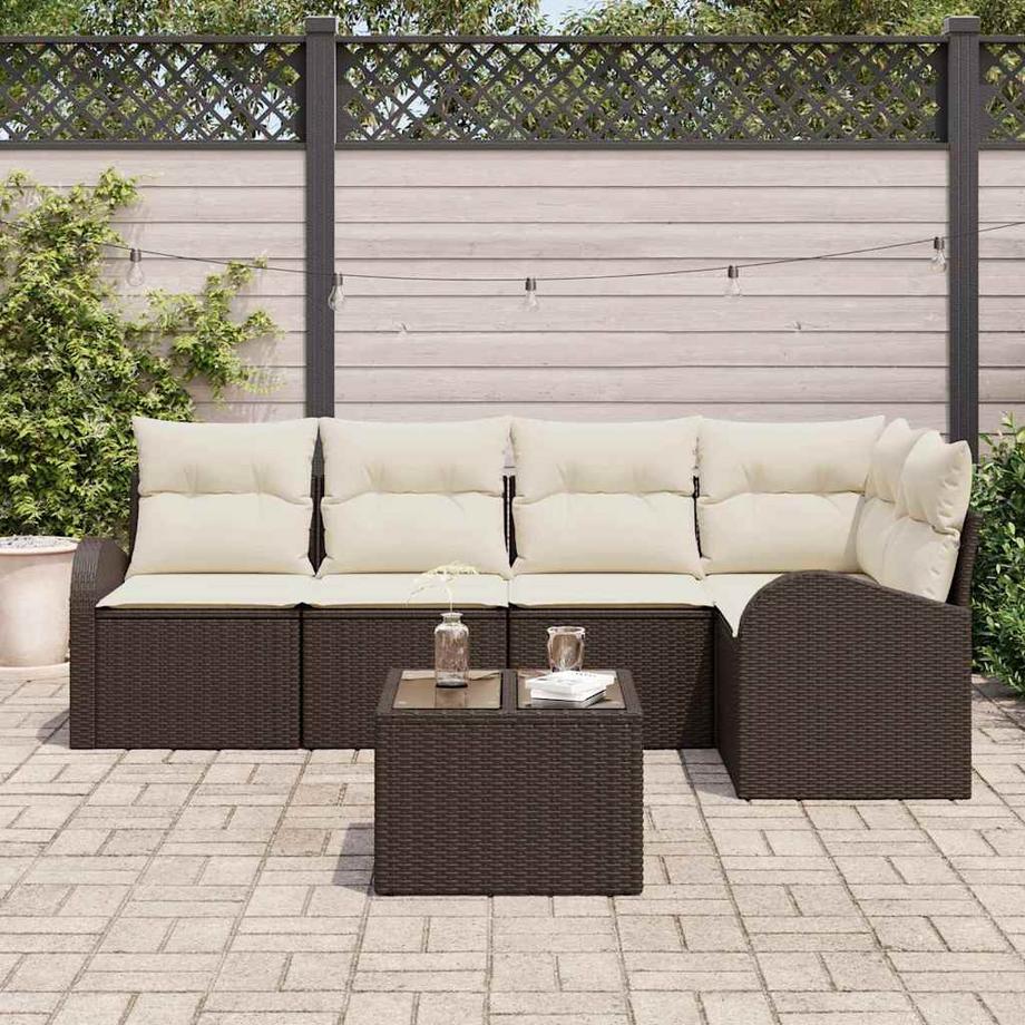VidaXL Divano da giardino Polyrattan  