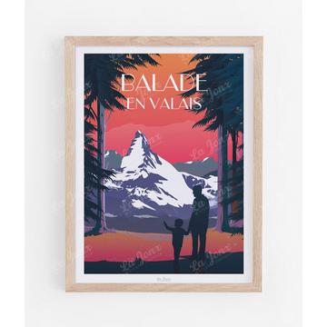 Balade en Valais - Poster