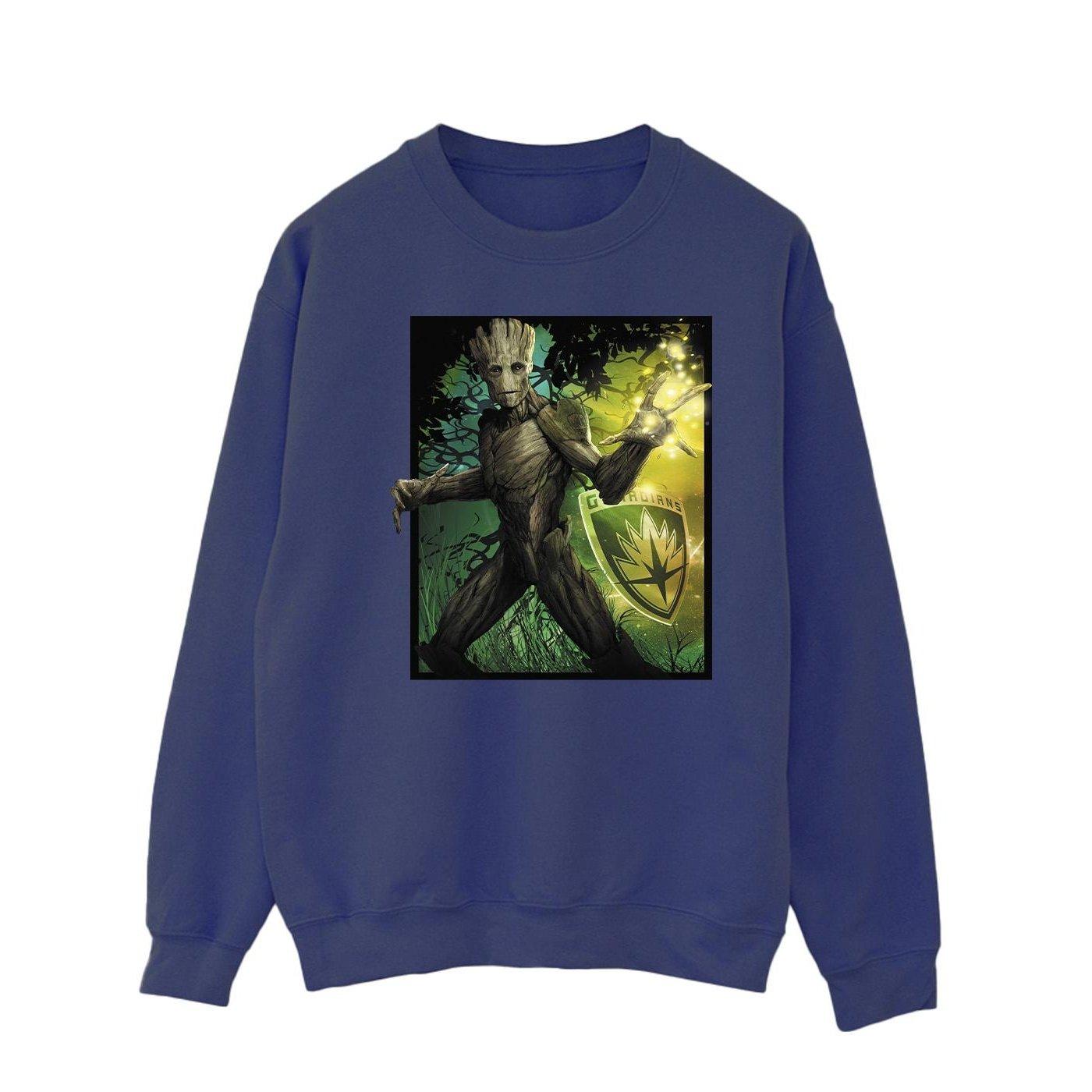 Image of Guardians Of The Galaxy Groot Forest Energy Sweatshirt Herren Marine XL