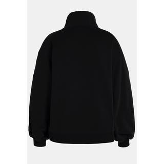 Ulla Popken  Sweatshirt, Kängurutasche, Oversized, Stehkragen, Langarm 