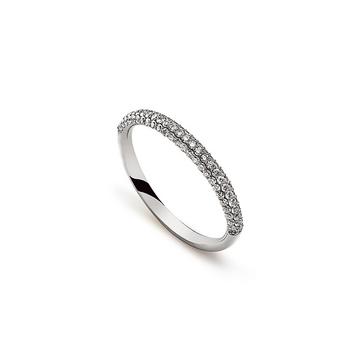 Bague en or blanc 750 diamants 0,39ct.