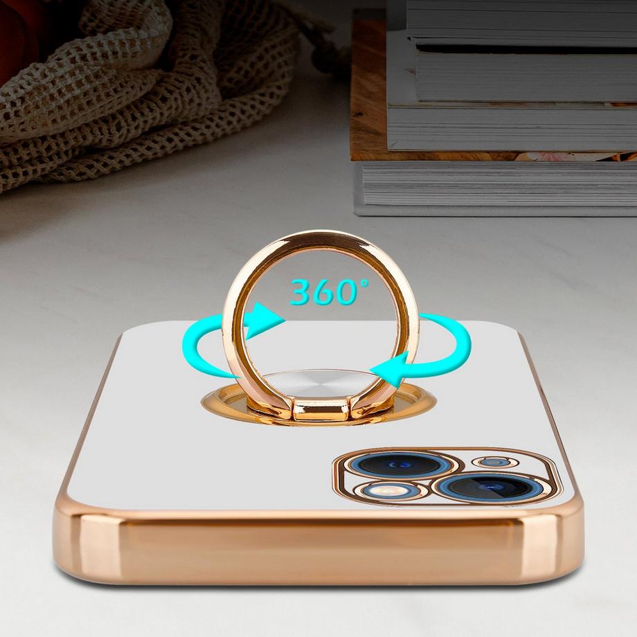 Cadorabo  Hülle für Apple iPhone 14 PLUS mit Ring - Schutzhülle 