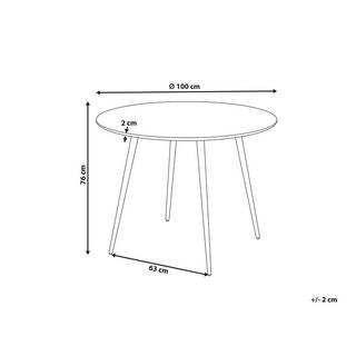 Beliani Esstisch aus MDF-Platte Modern BJORKA  