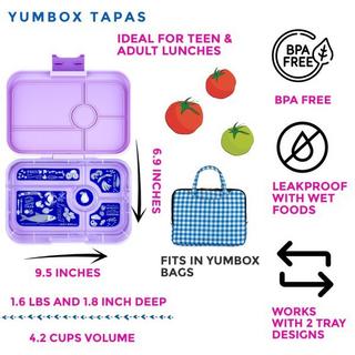 Yumbox Yumbox Tapas XL 5C Seville Purple Bon Appetit Znüni Lunchbox  
