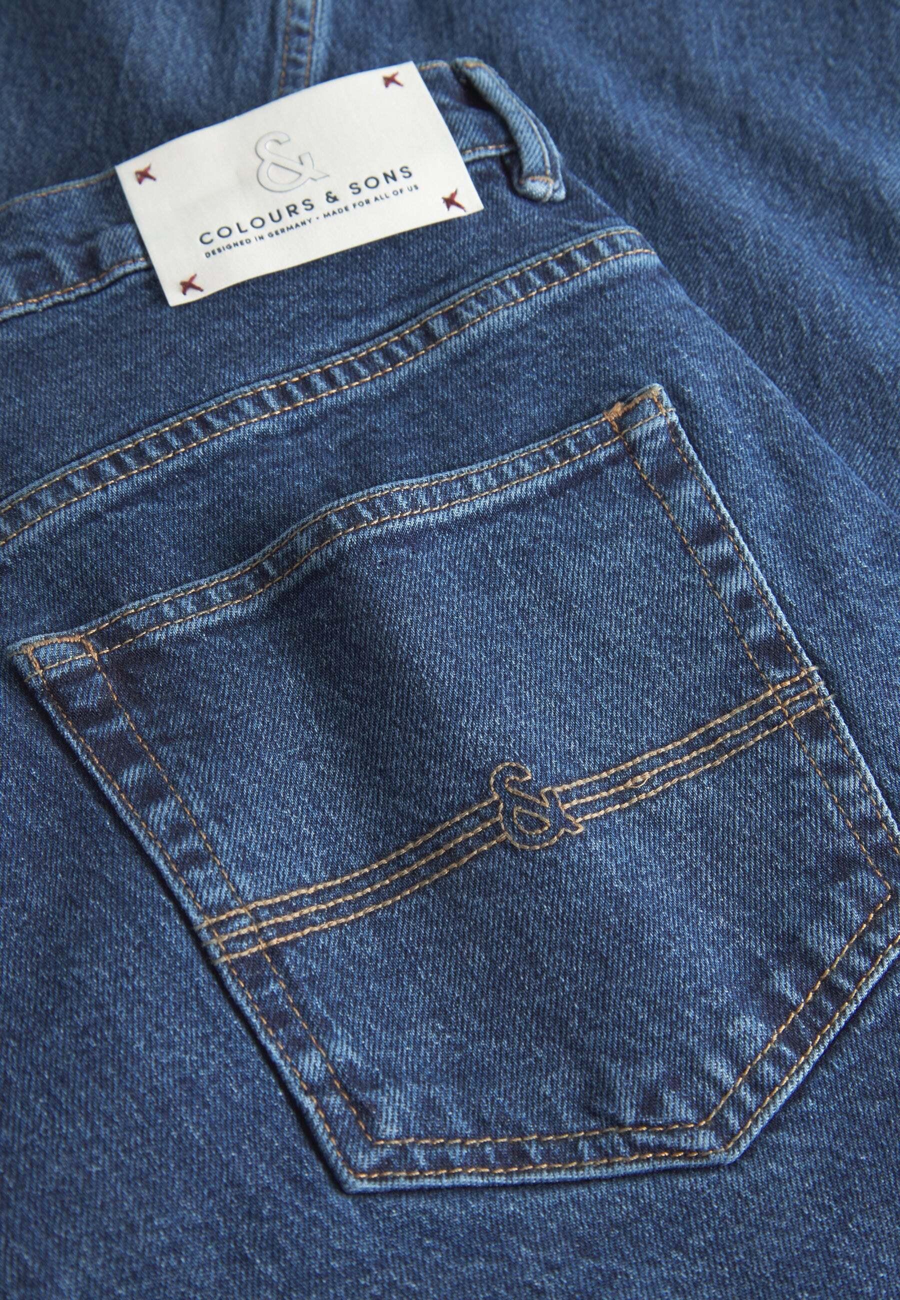 Colours & Sons  Jean fuselé Denim Cropped 