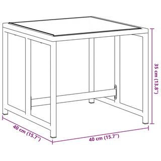 VidaXL  Tabouret de jardin acier 