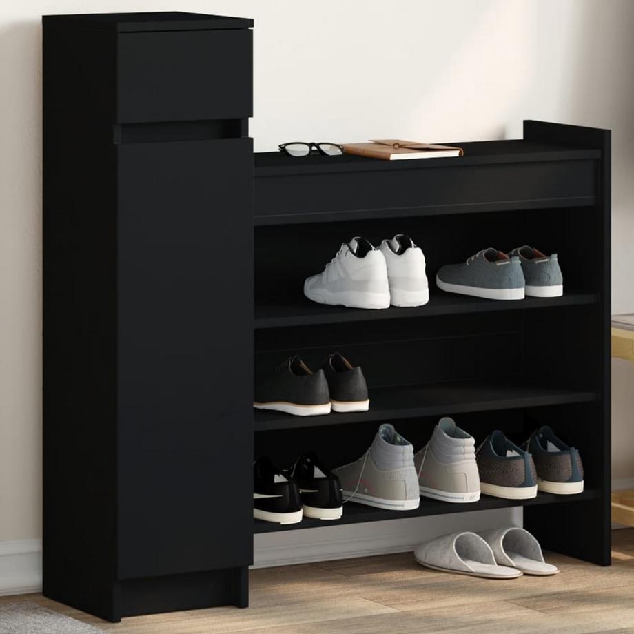 VidaXL Armoire à chaussures bois d'ingénierie  