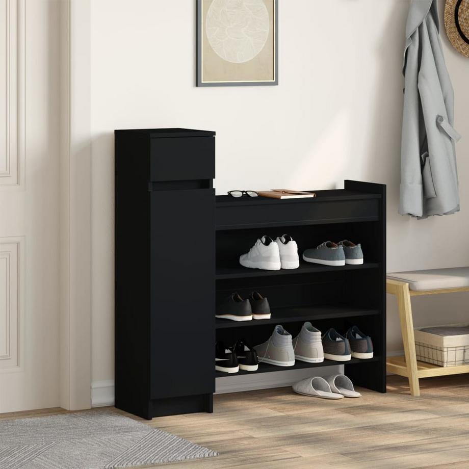 VidaXL Armoire à chaussures bois d'ingénierie  