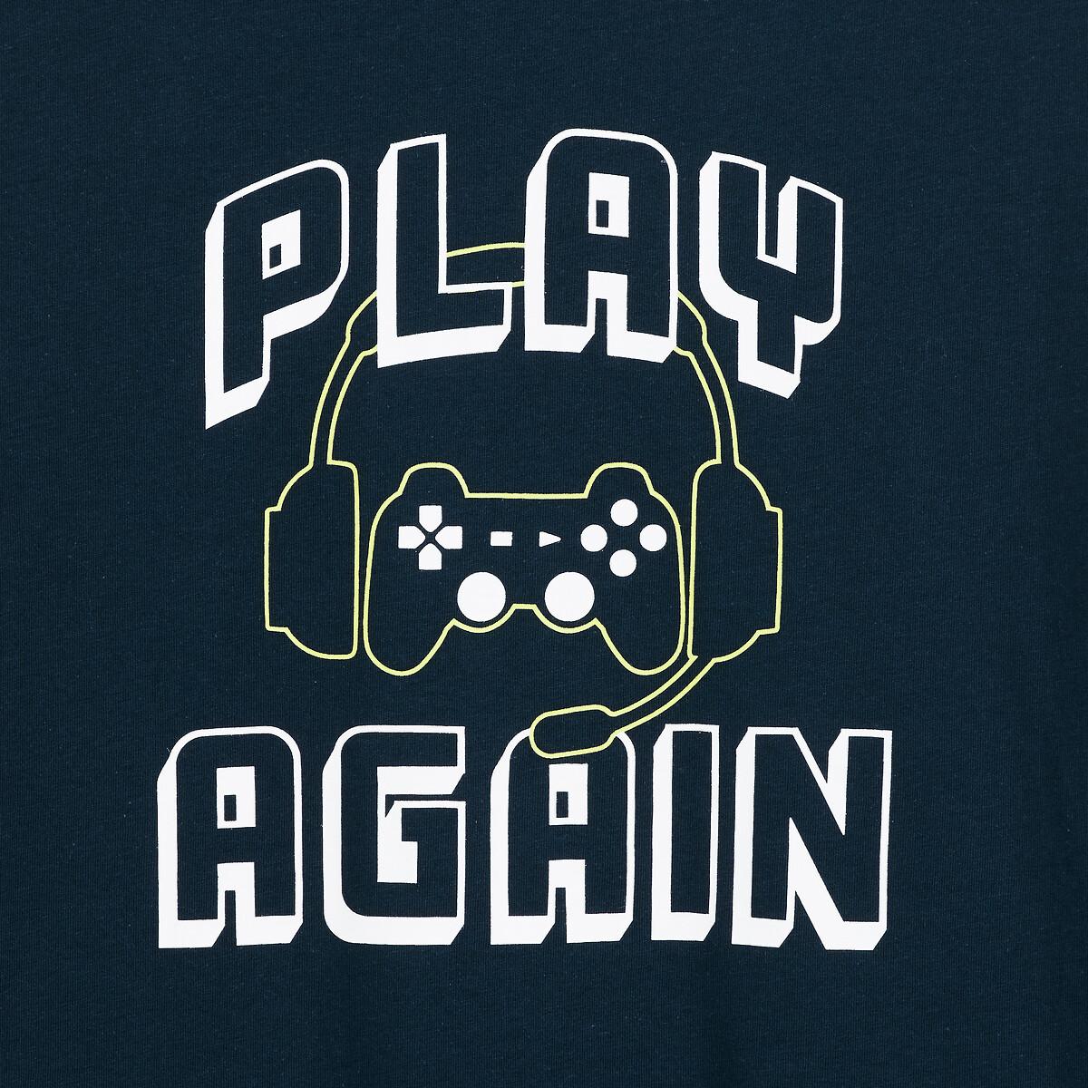 La Redoute Collections  Pyjama aus Jersey mit Gaming-Aufdruck 