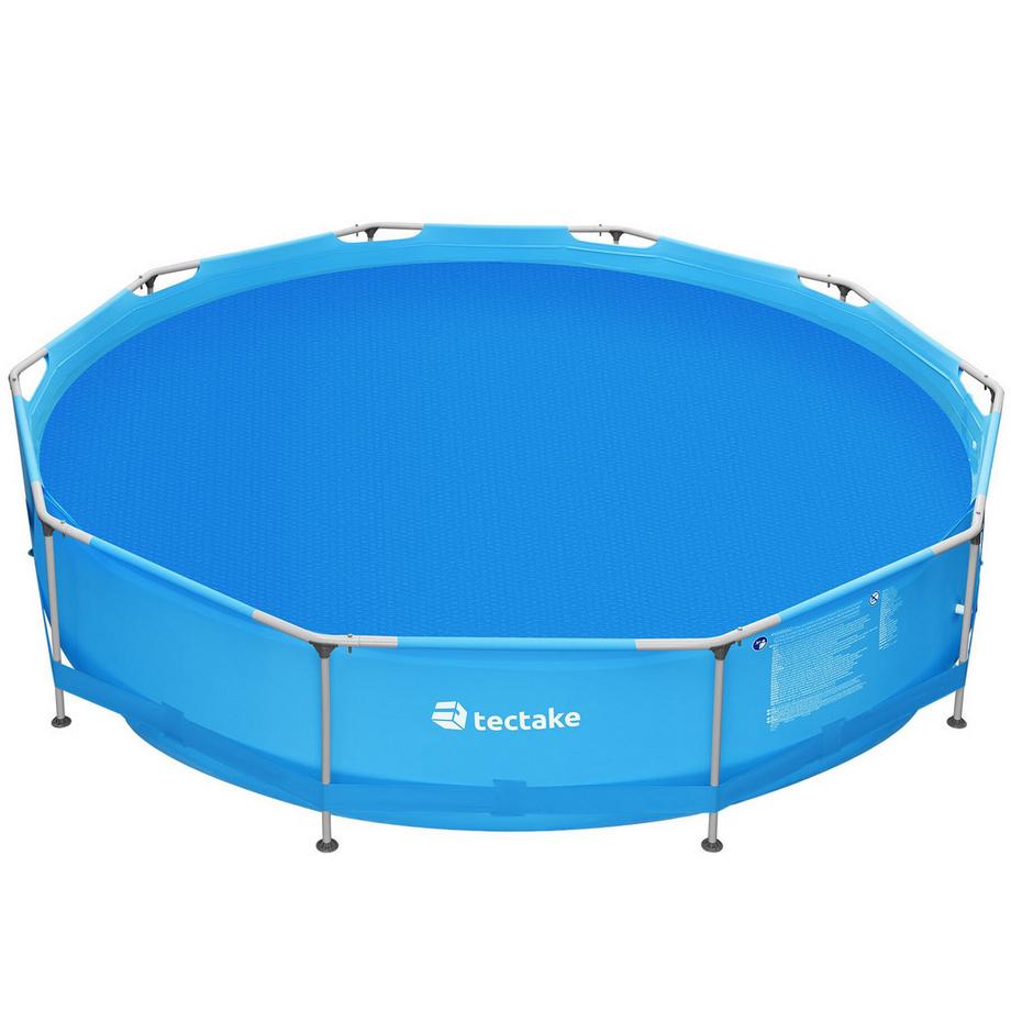 Tectake  Pool-Solarfolie  rund und selbstschwimmend zuschneidbar 