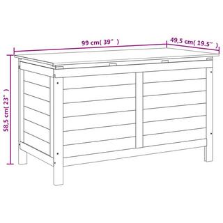 VidaXL Gartentruhe holzwerkstoff  